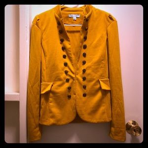ModCloth Blazer In Mustard